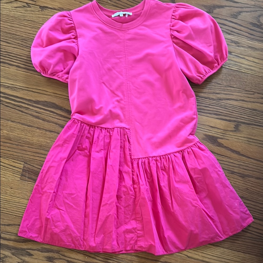 Pink Puff Sleeve Dress